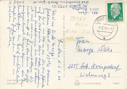 Lindau, Kr.Zerbst, Mehrbildkarte gl1966 G5667