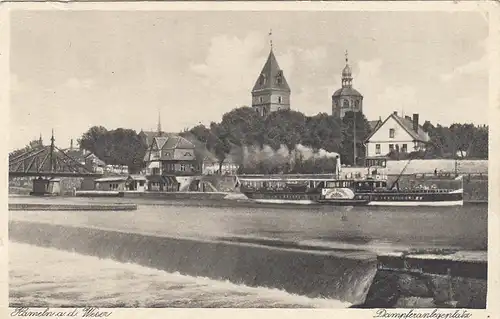 Hameln a.d.W, Dampfer-Anlegeplatz ngl G3339