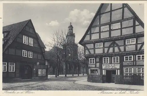 Rinteln (Weser) Museum mit Luth.Kirche ngl G3356