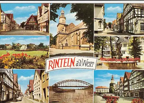Rinteln (Weser) Mehrbildkarte ngl G3394