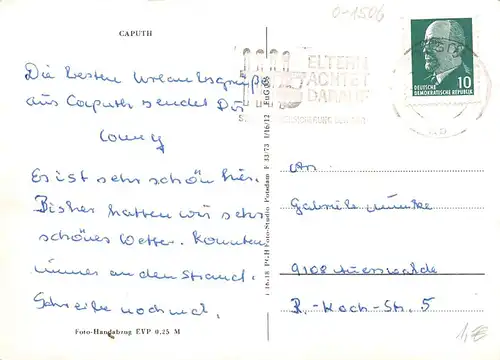 Caputh Gaststätte Strandbad glca.1975 168.294