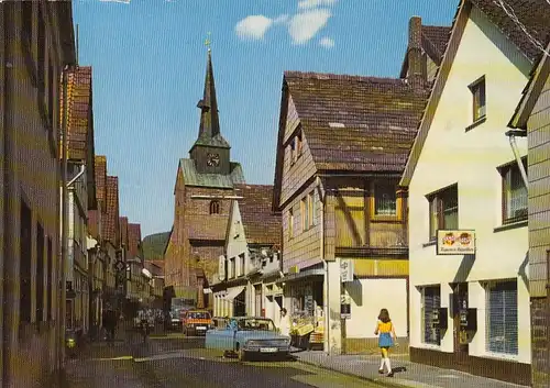 Bodenwerder/Weser, Große Straße, Nicolai-Kirche glum 1960? G5771