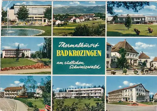 Bad Krozingen Schwarzwald, Mehrbildkarte gl1974 G6419