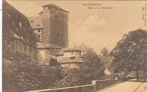 Nürnberg, Partie an der Stadtmauer ngl G3559
