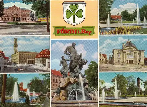 Fürth in Bayern, Mehrbildkarte ngl G6444