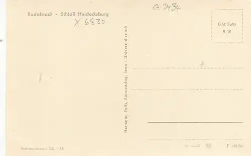 Rudolstadt, Schloss Heidecksburg ngl G3434