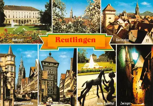 Reutlingen Teilansichten Mehrbildkarte ngl 170.450