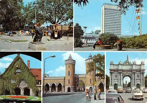Potsdam Teilansichten Mehrbildkarte gl1978 168.391