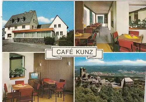Greifenstein Kr.Wetzlar, Café Kunz, Mehrbildkarte ngl G5860