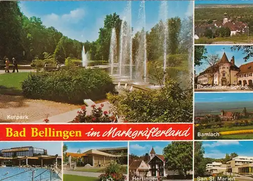 Bad Bellingen im Markgräfler Land, Mehrbildkarte gl1984 G4263