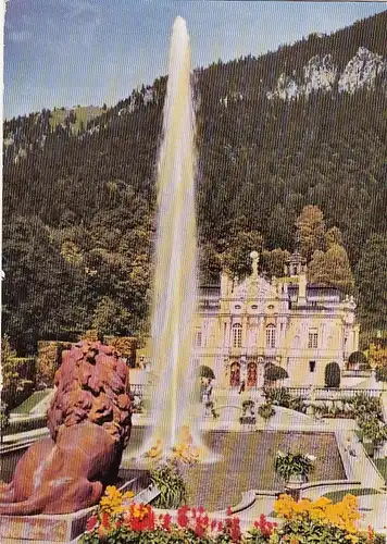 Ettal, Königl. Schloss Linderhof, Große Fontaine ngl G3624