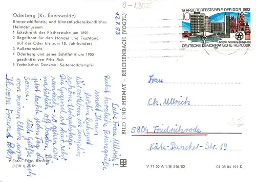 Oderberg (Kreis Eberswalde) Teilansichten Heimatmuseum gl1983 168.211