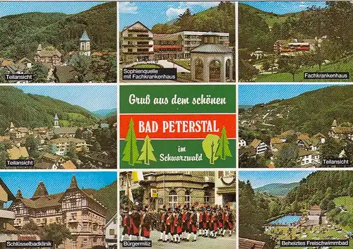 Bad Peterstal, Mehrbildkarte glum 1980? G6532