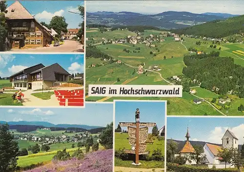 Saig, Schwarzwald, Mehrbildkarte gl1980 G4377