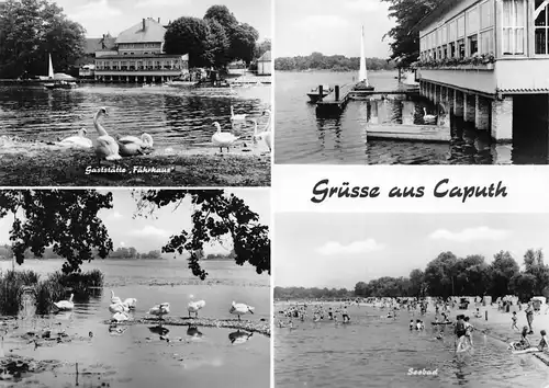 Caputh Seebad Gaststätte Teilansichten glca.1970 168.288