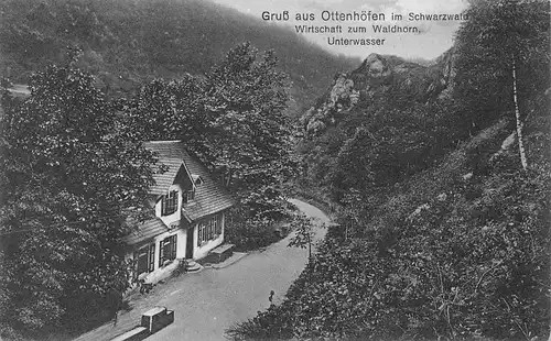 Ottenhöfen/Schwarzwald Wirtschaft zum Waldhorn Unterwasser ngl 170.299