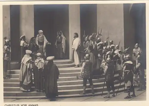 Oberammergau, Obb., Jubiläums Passionsspiele 1934, Christus vor Annas ngl G3706