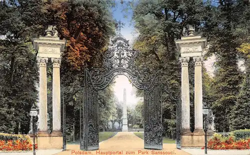 Potsdam Sanssouci Hauptportal zum Park ngl 168.485