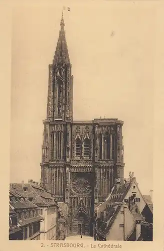 Strasbourg (Bas-Rhin), la Cathédrale ngl G3582