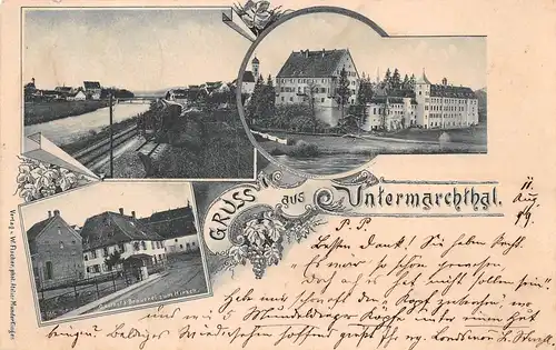 Untermarchtal Gasthof zum Hirsch und Teilansichten gl1899 170.624