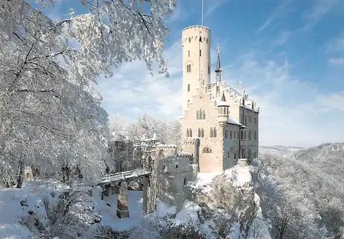 Schloss Lichtenstein im Winter ngl 170.343