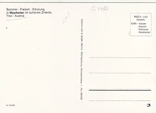 Mayrhofen im Zillertal, Tirol ngl G4450