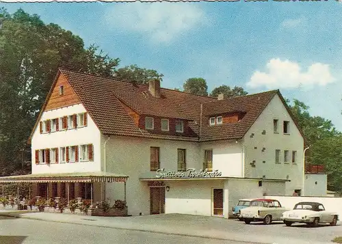 Bad Meinberg, Teutoburger Wald, "Sautters Parkhaus" mit Restaurant "Scheune" ngl G6076