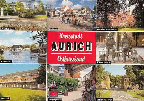 Aurich, Ostfr., Mehrbildkarte ngl G6646