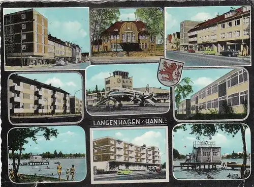 Langenhagen bei Hannover, Mehrbildkarte gl1970 G6131