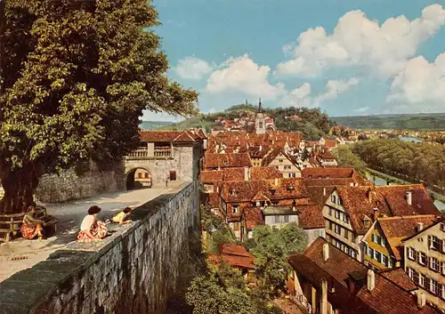 Tübingen Blick von der Schlosslinde ngl 170.699