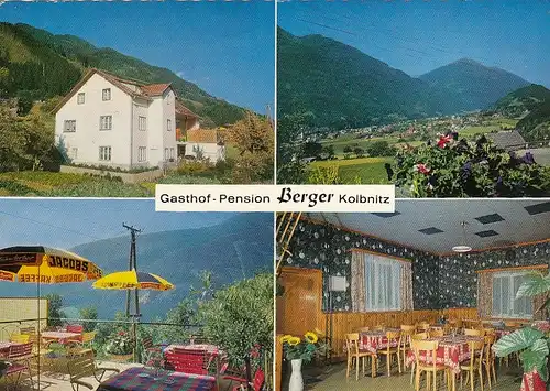 Kolbnitz, Kärnten, Gasthof Berger, Mehrbildkarte glum 1980? G4517