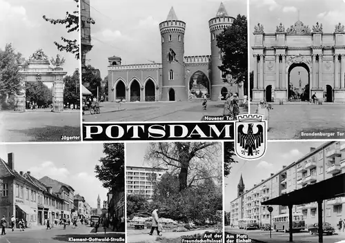 Potsdam Teilansichten Mehrbildkarte gl1976 168.392
