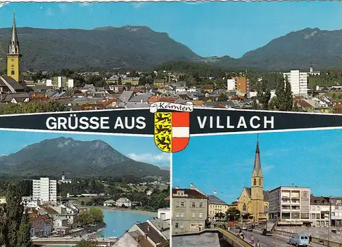 Villach, Mehrbbildkarte glum 1970? G4520