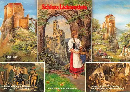Schloss Lichtenstein Historische Teilansichten ngl 170.723