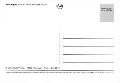 Reutlingen Teilansichten Mehrbildkarte ngl 170.451