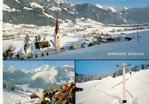 Hippach, Zillertal, Tirol, Mehrbildkarte gl1975 G4588