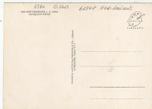 Bad Homburg v.d.Höhe, Langrafen-Schloß ngl G5603