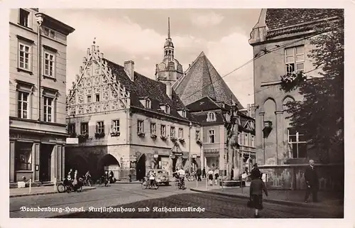 Brandenburg (Havel) Kurfürstenhaus und Katharinenkirche ngl 168.843