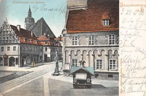 Brandenburg (Havel) Kurfürstenhaus und Rathaus gl1903 168.856