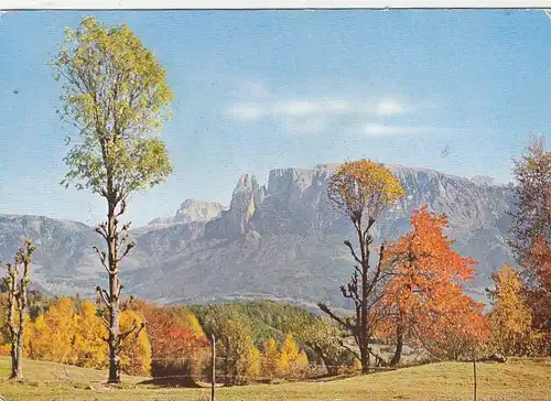 Dolomiti, Farbenzauber am Ritten gegen den Schlern, Südtirol gl1972 G3868