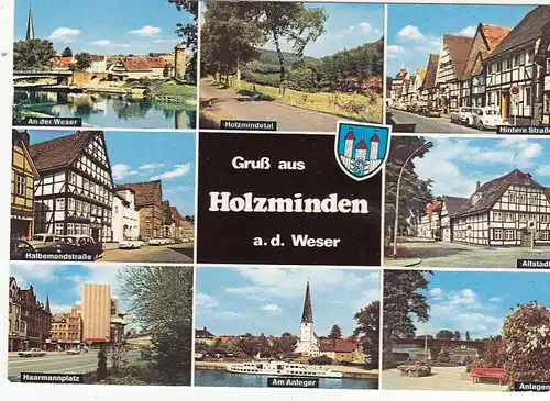 Holzminden, Weser, Mehrbildkarte ngl G5731