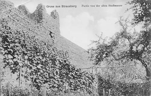Strausberg (Mark) Partie von der alten Stadtmauer ngl 168.038