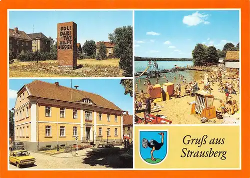 Strausberg (Mark) Freibad Rathaus Platz ngl 168.057