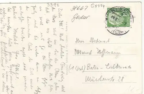 Luftkurort Buntenbock bei Clausthal-Zellerfeld im Oberharz, i glum 1960? G5774
