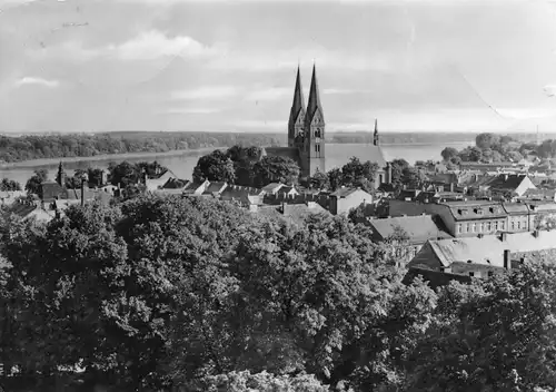 Neuruppin Blick zur Klosterkirche gl1974 169.008