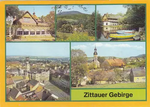 Zittauer Gebirge, Mehrbildkarte gl1969? G6445
