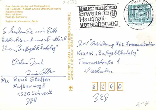 Schwedt (Oder) Teilansichten Mehrbildkarte gl1985 168.184