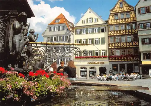 Tübingen Marktbrunnen mit Marktplatz ngl 170.693