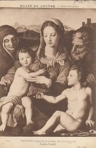 BRONZINO (Agnolo) di Cosimo, Sainte-Famille gl1907 G4833