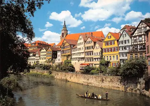 Tübingen Neckarpartie Stiftskirche Stocherkahn ngl 170.700